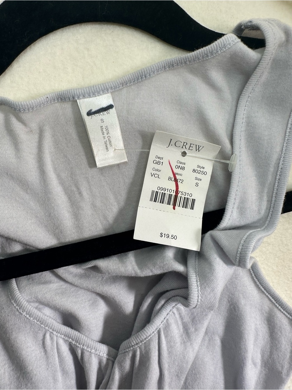 NWT J. Crew Women’s Pale Lavender Scoop Neck Tank Size Small - Picture 5 of 5